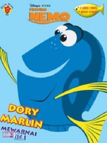Cover Buku Mewarnai Finding Nemo 2 in 1 + Stiker : Dory Marlin