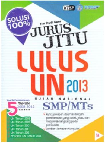 Cover Buku Jurus Jitu Lulus UN SMP/MTs 2013