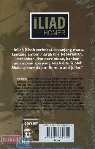 Cover Belakang Buku The Iliad of Homer