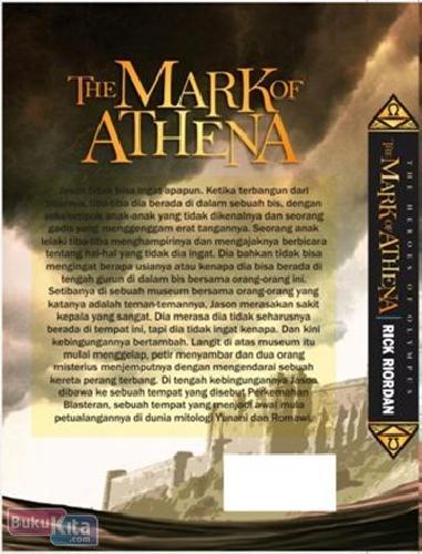 Cover Belakang Buku The Mark Of Athena-The Heroes #3