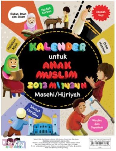 Cover Buku Anak Kalender Untuk Anak Muslim 2013 M/1424 H