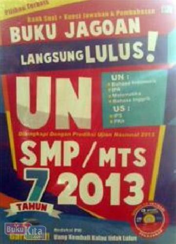 Cover Buku Buku Jagoan Langsung Lulus! UN SMP/MTS 2013