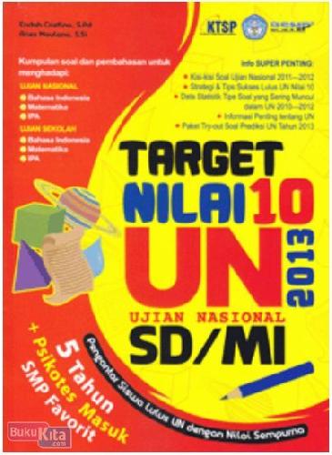 Cover Buku Target Nilai 10 UN SD/MI 2013