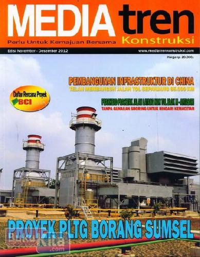 Cover Buku Majalah Media Tren Konstruksi Edisi November - Desember 2012