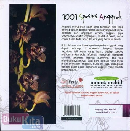 Cover Belakang Buku 1001 Spesies Anggrek Yang Tumbuh dan Berbunga di Indonesia