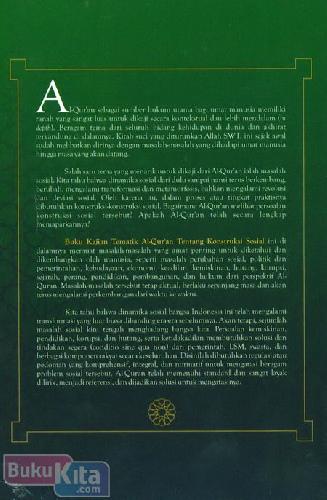 Cover Belakang Buku kajian Tematik Al-Quran Tentang Konstruksi Sosial
