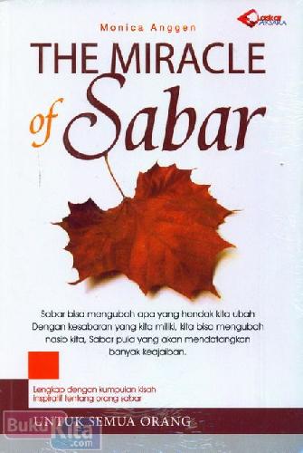 Cover Buku The Miracle of Sabar