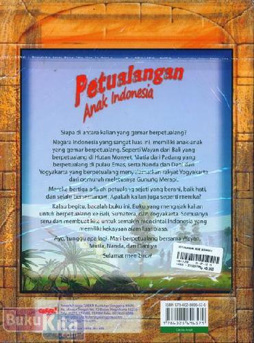 Cover Belakang Buku Petualangan Anak Indonesia