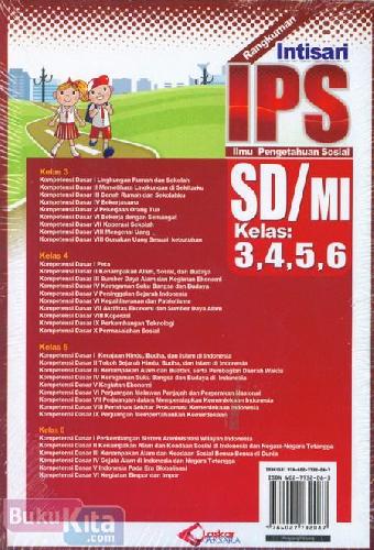 Cover Belakang Buku Rangkuman Intisari IPS SD/MI Kelas 3,4,5,6