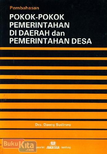 Cover Buku Pembahasan Pokok-Pokok Pemerintah di Daerah dan Pemerintahan Desa