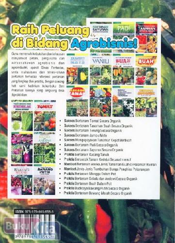 Cover Belakang Buku Praktis Bertanam Cabai Merah Keriting Organik Dalam Polybag