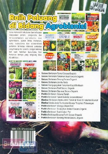 Cover Belakang Buku Praktis Bertanam Selada dan Andewi Secara Organik