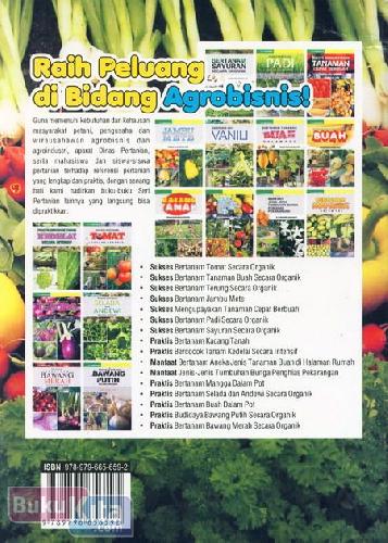 Cover Belakang Buku Sukses Bertanam Sayuran Secara Organik