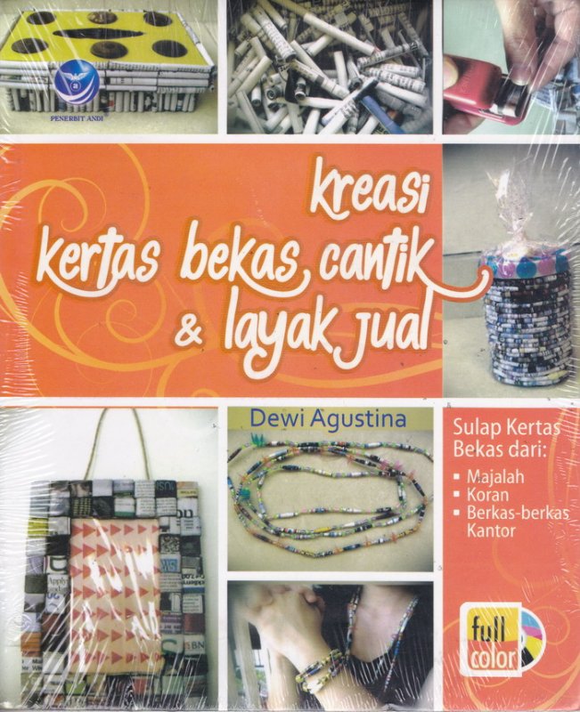 Cover Belakang Buku Kreasi Kertas Bekas Cantik & Layak Jual (Disc 50%)