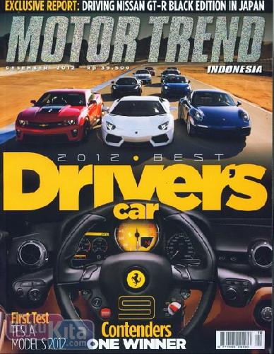 Cover Buku Majalah Motor Trend Indonesia #12 - Desember 2012