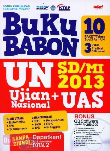 Cover Buku Buku Babon Un SD/MI 2013