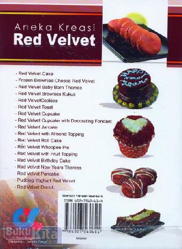 Cover Belakang Buku Aneka Kreasi Red Velvet : 18 Kreasi Resep Red Velvet Paling Hits (Full Color) (2012)