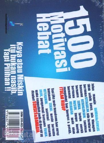 Cover Depan Buku 1500 Motivasi Hebat 
