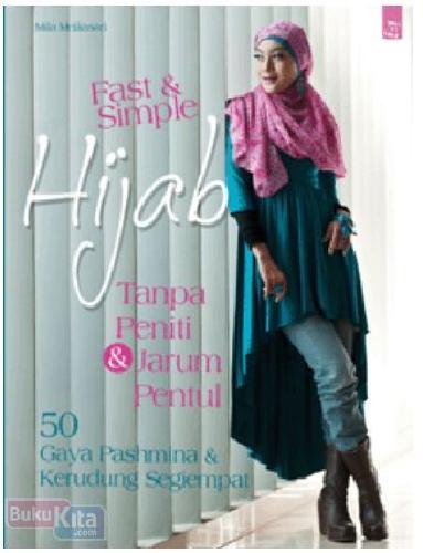 Cover Buku Fast & Simple Hijab (tanpa peniti & jarum pentul)