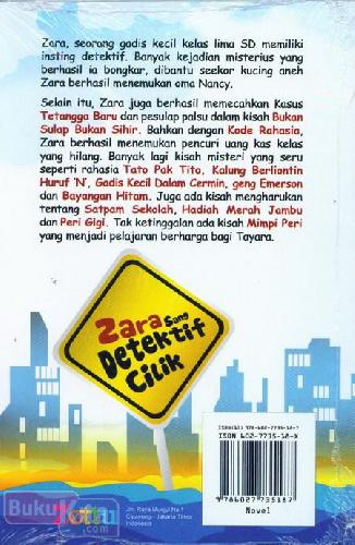 Cover Belakang Buku Zara Sang Detektif Cilik