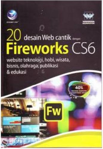 Cover Buku 20 Desain Web Cantik Dengan Firework CS6
