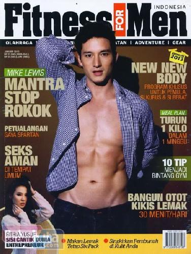 Cover Buku Majalah Fitness For Men - Januari 2013