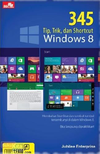 Cover Buku 345 Tip Trik dan Shortcut Windows 8