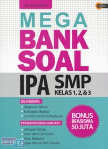 Cover Buku Mega Bank Soal IPA SMP Kelas 1, 2 & 3