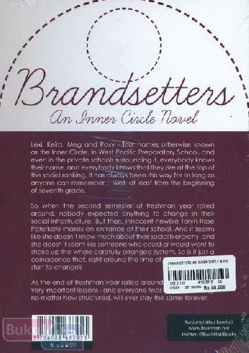 Cover Belakang Buku Brandsetters An Inner Circle Novel