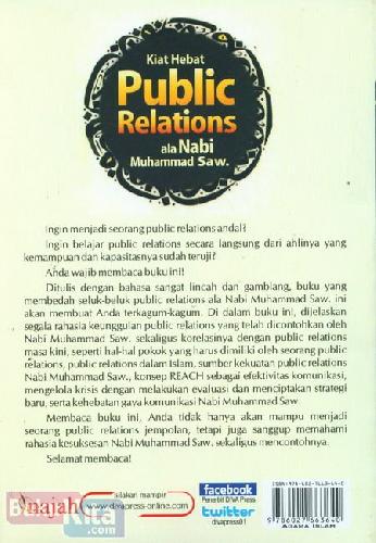 Cover Belakang Buku Kiat Hebat Public Relations ala Nabi Muhammad Saw.