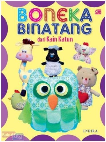Cover Buku Boneka Binatang dari Kain Katun
