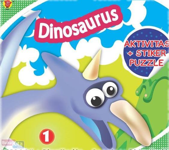Cover Buku Stiker Puzzle Dinosaurus 1