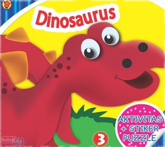 Cover Buku Stiker Puzzle Dinosaurus 3