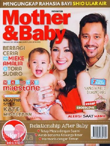 Cover Buku Majalah Mother & Baby #078 - Februari 2013