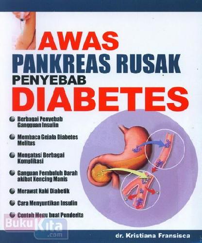 Cover Buku Awas Pankreas Rusak Penyebab Diabetes