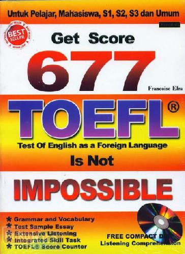 Cover Buku Get Score 677 TOEFL Is Not Impossible