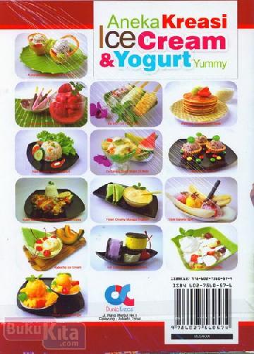 Cover Belakang Buku Aneka Kreasi Ice Cream & Yogurt (Full Color)