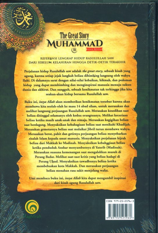 Cover Belakang Buku The Great Story of Muhammad saw (Hard Cover)