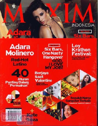Cover Buku Majalah Maxim #87 - Februari 2013