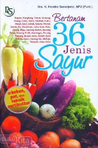 Cover Buku Bertanam 36 Jenis Sayuran