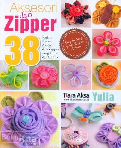 Cover Buku Aksesori dari Zipper