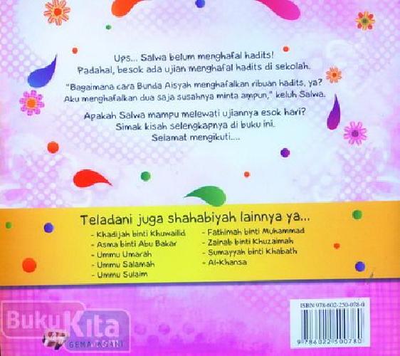 Cover Belakang Buku Seri Shahabiyah Aisyah Penghafal Hadits