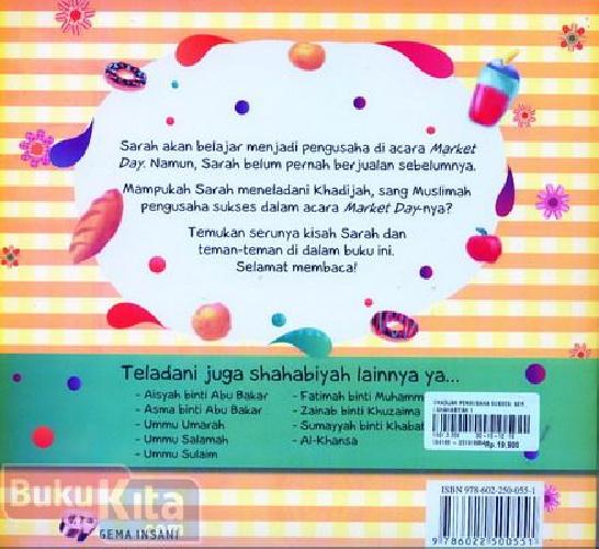 Cover Belakang Buku Seri Shahabiyah Khadijah Pengusaha Sukses (full color)