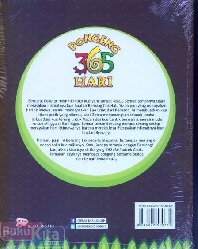 Cover Belakang Buku Dongeng 365 Hari (special for kids)