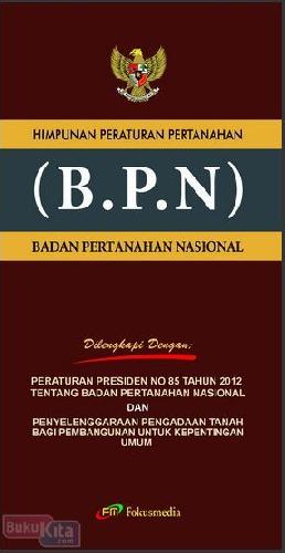 Cover Buku Badan Pertanahan Nasional