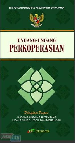 Cover Buku Undang-Undang Perkoperasian
