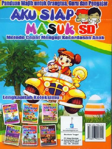 Cover Belakang Buku Aku Siap Masuk SD - Metode Cepat Menguji Kecerdasan Anak - Asah Otak