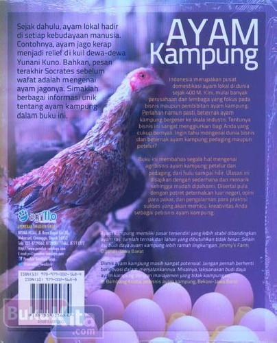 Cover Belakang Buku Ayam Kampung:Agribisnis Pedaging&Petelur