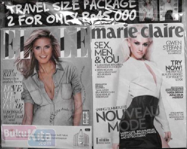 Cover Buku Majalah Elle - Marie Claire Edisi Bundling Februari 2013
