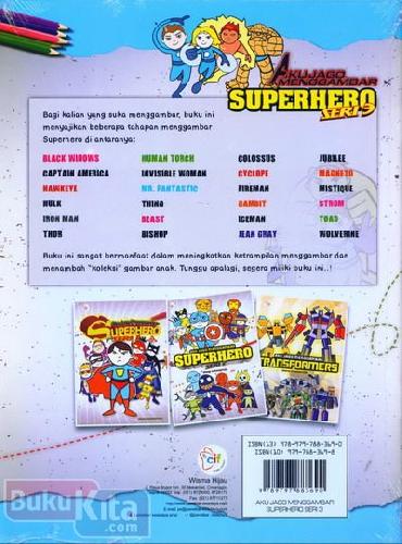 Cover Aku Jago Menggambar Superhero Seri 3